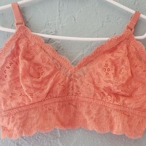 Bralette - Aerie Orange Lace Bralette
